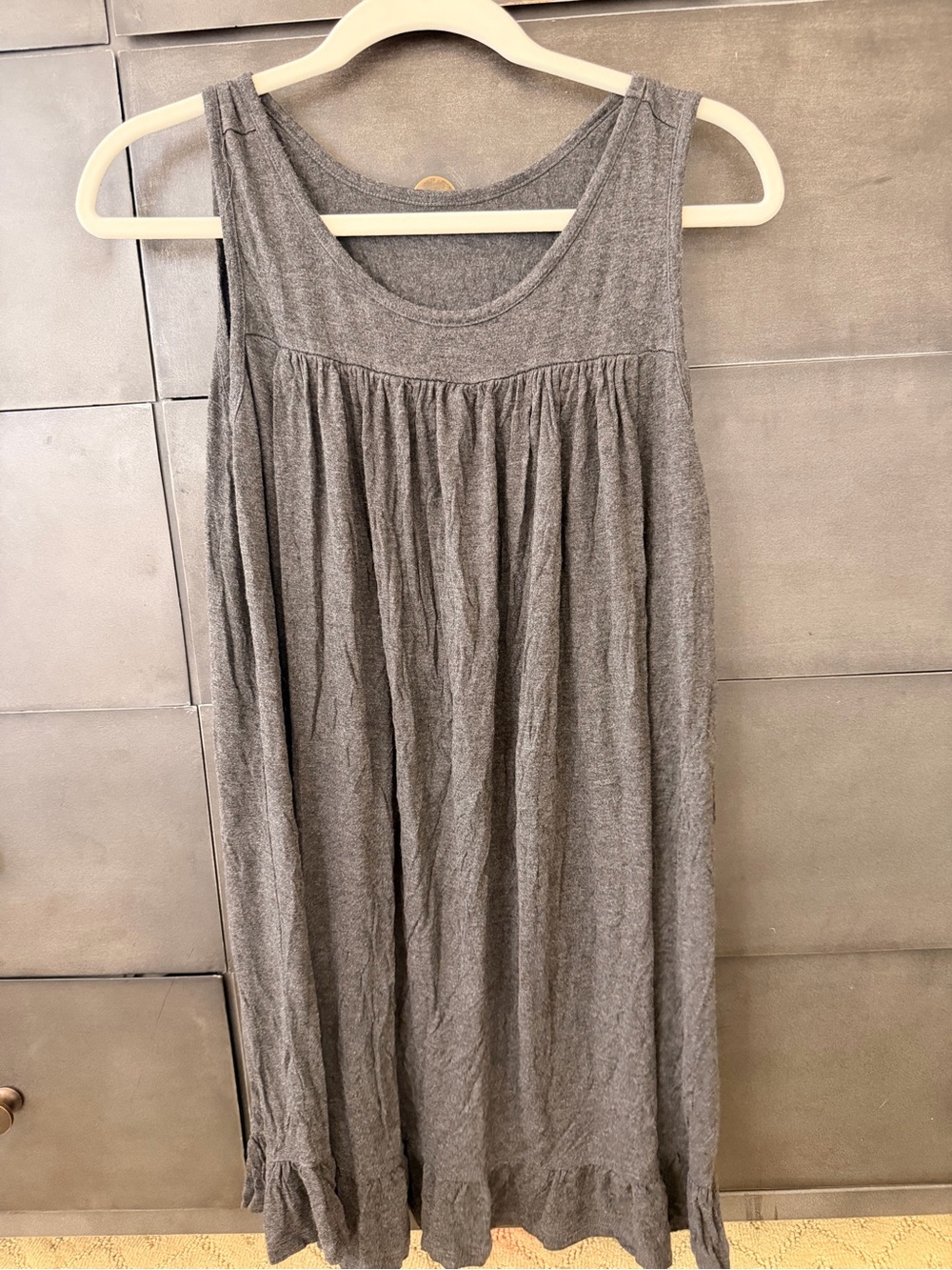 Nursing pajama dress knee length large